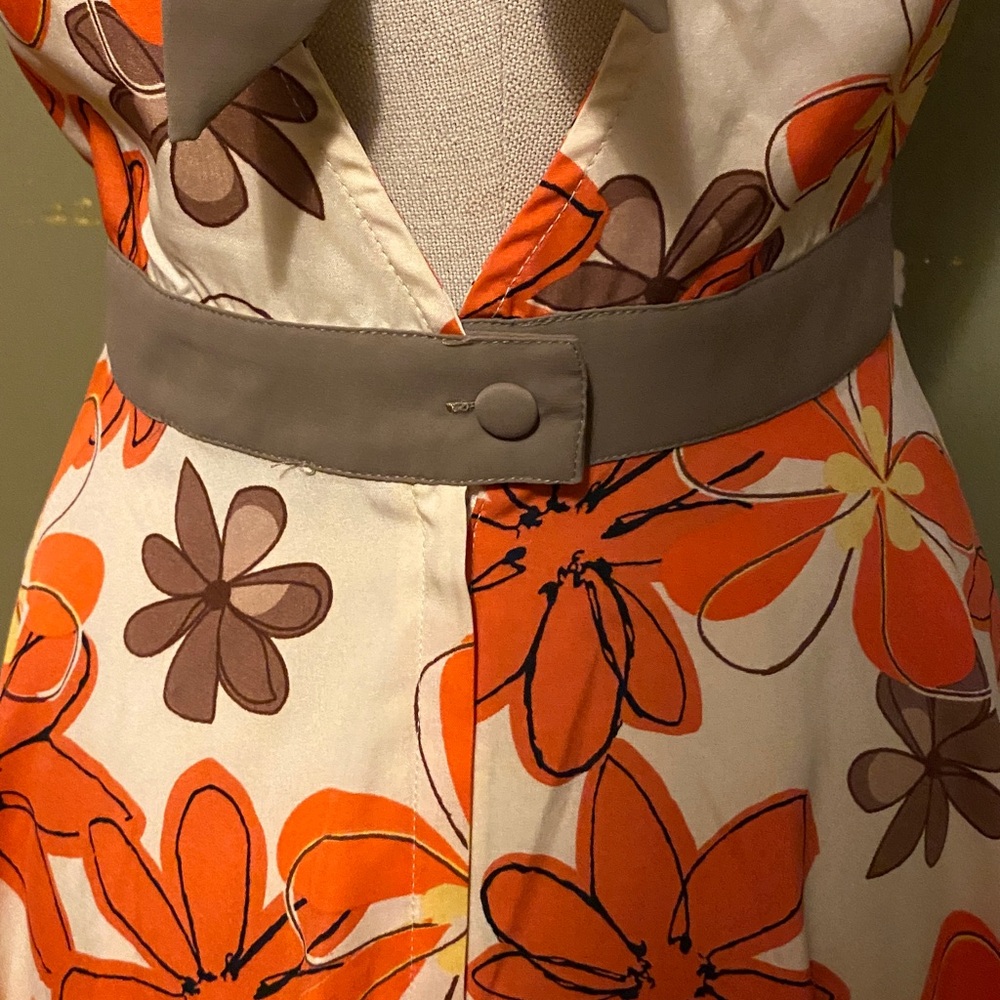 Ruffled Floral Open Back Dress - Picture 6 of 13